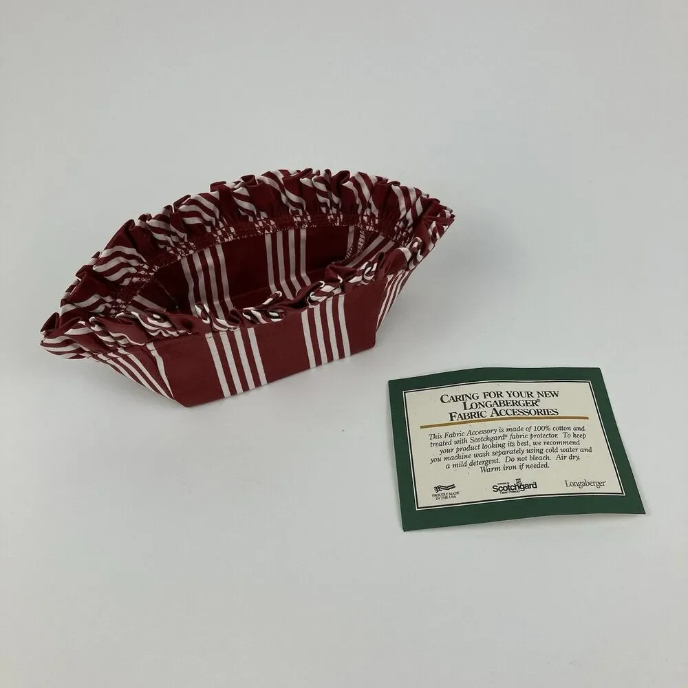 Longaberger Red Parsley Berry Basket Liner | 4